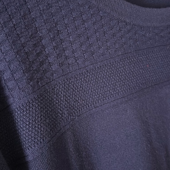 Lane Bryant Plus Size Short Sleeve Knit Sweater Top Blue 14/16 
Ruched Sides - Picture 3 of 8